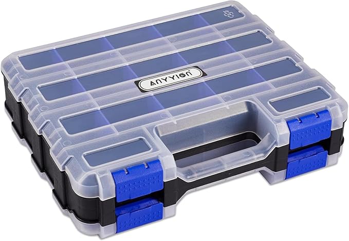 Anyyion Small Parts Organizer, 34-Compartments Double Side parts organizer by Anyyion