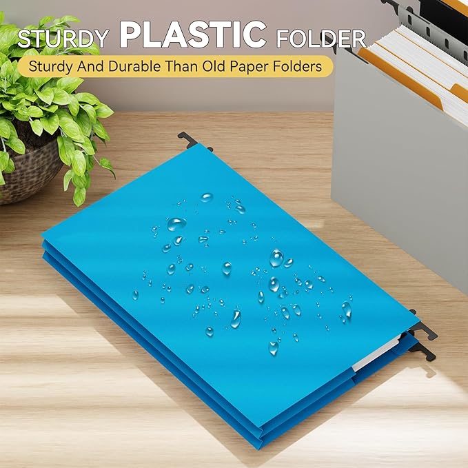 Legal Size Hanging File Folders, 6 Pack Heavy Duty 3" Expanding Pocket - Image 2