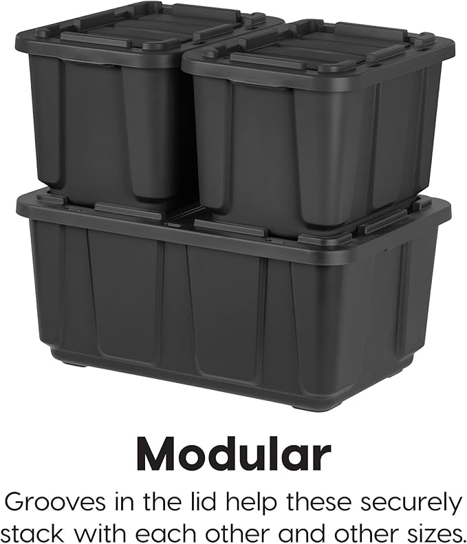 IRIS USA 4-Pack 12 Gallon Storage Bins - Image 5