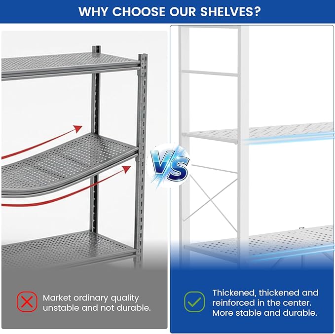 ALANNG 40" W Foldable 5-Tier Storage Shelves - Image 6