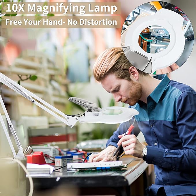 KIRKAS 10X LED Magnifying Lamp - Image 5