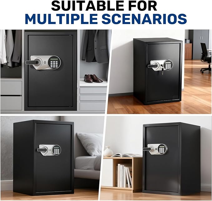 BlackSmith Large Biometric Safe 2.7 Cub Home Security Safe - Image 8
