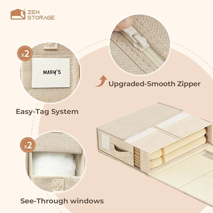 8Pack Sheet Organizers for Linen Closet - Image 5