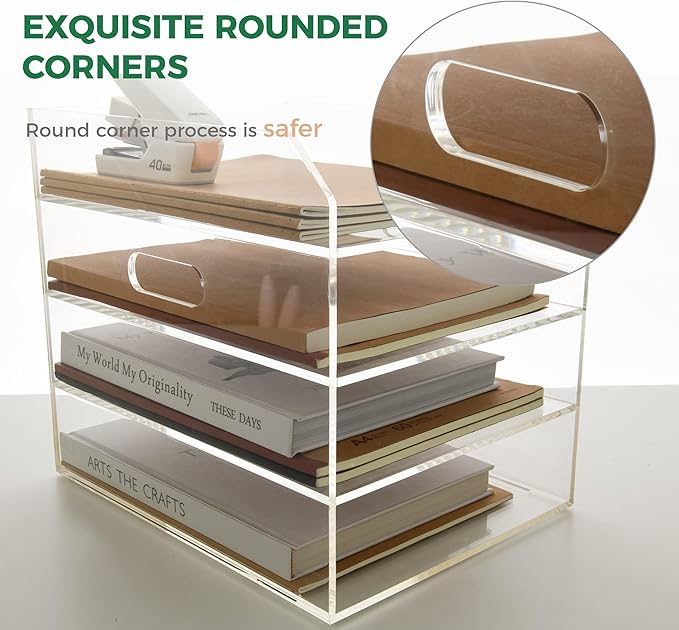 4 Tier Paper Organizer Letter Tray - Image 5
