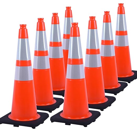 28 inch Traffic Safety Cones Orange Road Cones, Construction Cone by YOURSAFETYOURPRIORITY