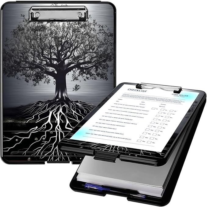 Clipboard with Storage, High Capacity Plastic Storage Clipboard with Low by Qindaiwen