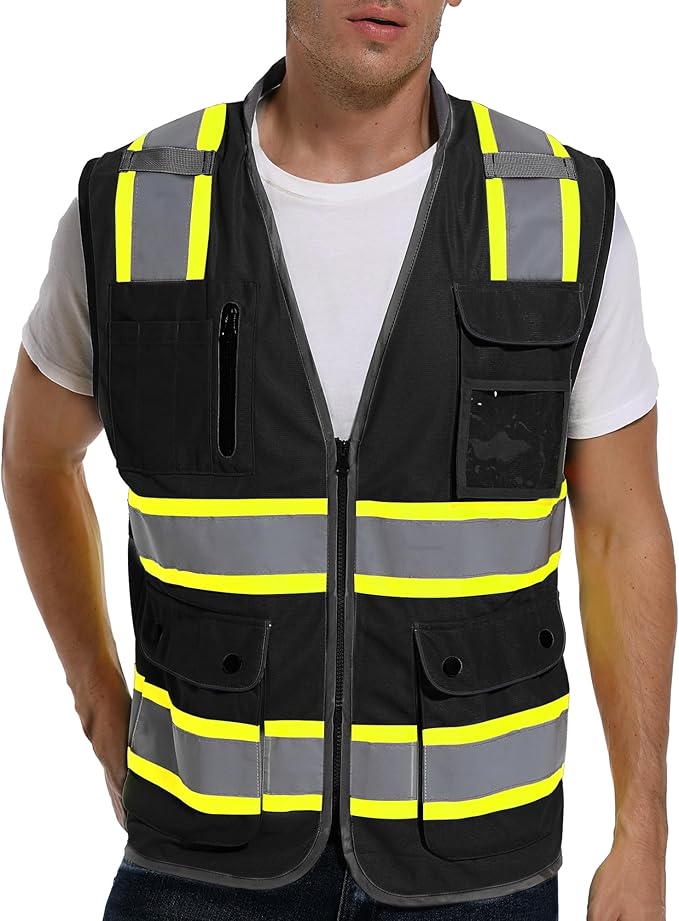 Reflective Safety Vest for Men and Women by GettheBestinSafety