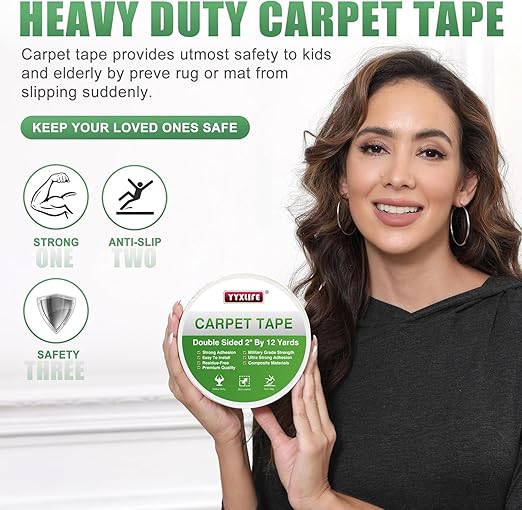 YYXLIFE Double Sided Carpet Tape - Image 2