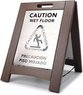 Premium Outdoor Composite Caution Wet Floor Sign – Bilingual w/Non-Skid Plastic by WholesaleHotelProducts