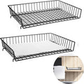 Hicarer 2 Pcs Metal Paper Tray 11 x 17 Inch Iron Wire Grid Desk File Document by Hicarer