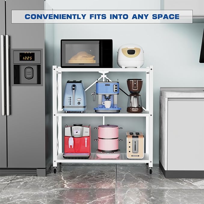 Lifetime Home 3-Tier Foldable Storage Shelf - Image 7