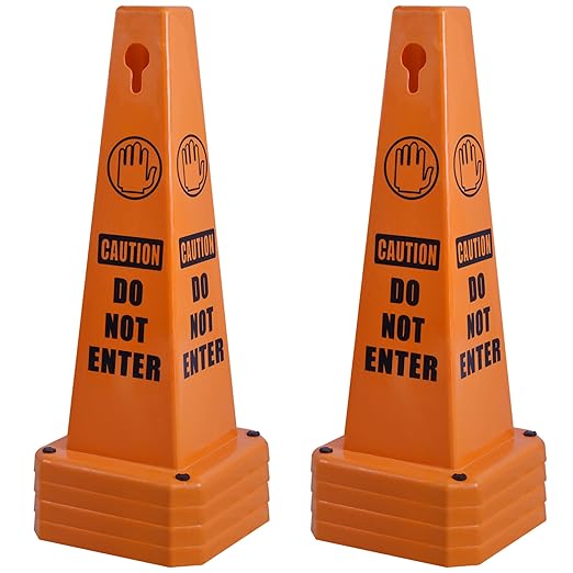 OrangeStar 8-Pack Do Not Enter Traffic Cones by OrangeStar
