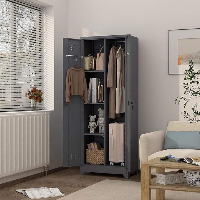 GREATMEET Broom Closet, Broom Closet Cabinet - Image 4