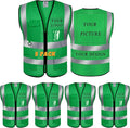 BeautyWill Custom Safety Vest Logo Class 2 High Visibility Reflevtive Vest by BeautyWill