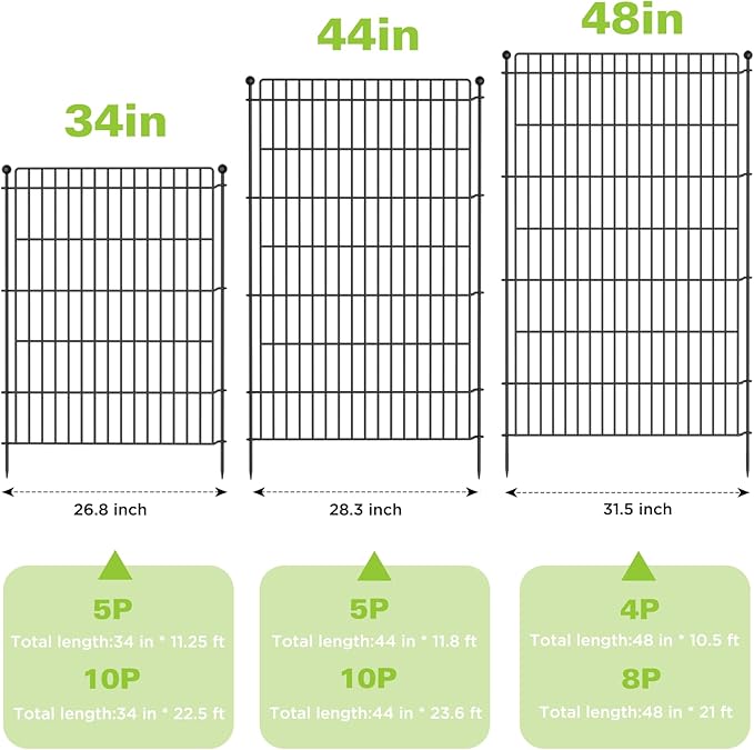 8 Panels No Dig Garden Fence - Image 2