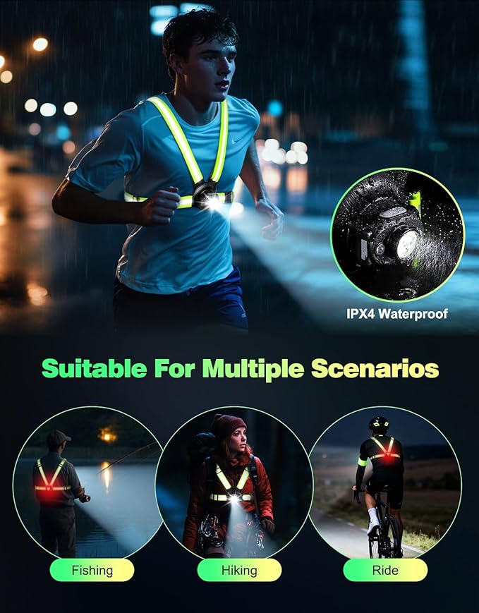 Running Lights for Runners, 500 Lumens Running Light - Image 6