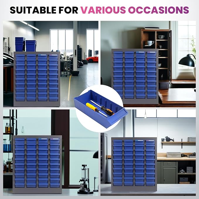 40 Drawers 21x9x25 Inch Bolt and Nut Organizer, Stainless Steel Parts Cabinet - Image 8