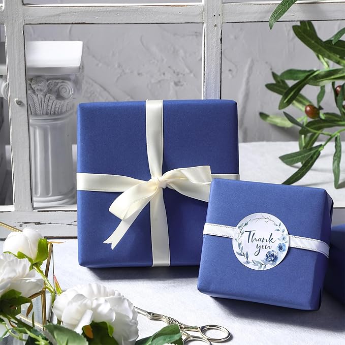 RUSPEPA Light Navy Blue Kraft Paper Roll - Image 3