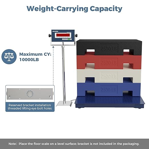 48"x48" Industrial Floor Scale, Accurate Pallet Scale - Image 3