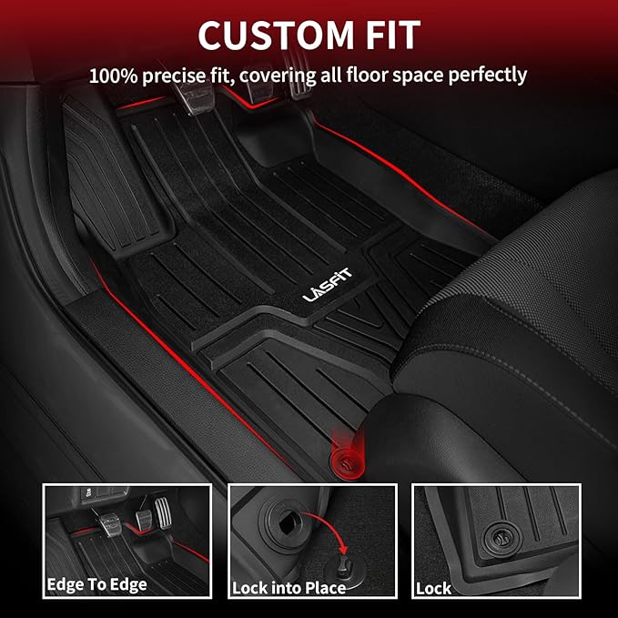 LASFIT Floor Mats for Honda Civic 2022-2025 2026 Sedan Hatchback Si| for Acura - Image 3
