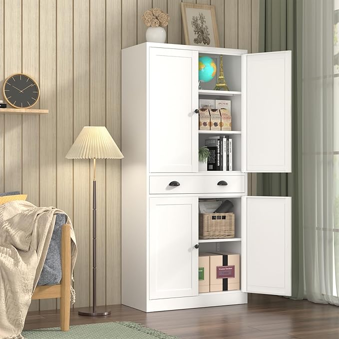 Metal Kitchen Pantry Cabinet, Living Room - Image 9