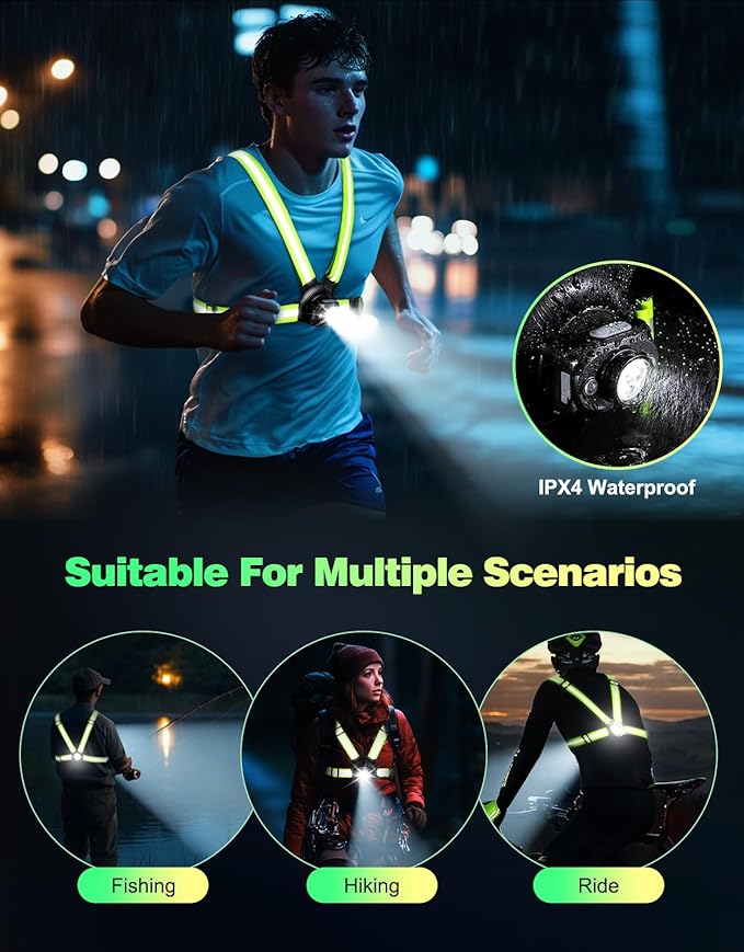 Running Lights for Runners, 500 Lumens Running Light - Image 7