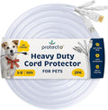 PROTECTO 2-Pack Heavy Duty Cord Protectors from Pets No Chew Solution, 10ft by protecto