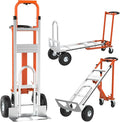 3 in1 Convertible Hand Truck, Folding Aluminum Hand Trucks 880lb Load Appliance by HIMcup