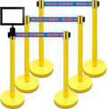 Retractable Stanchion, 6 SPECIALTY Posts + Signframe by VIP+Crowd+Control