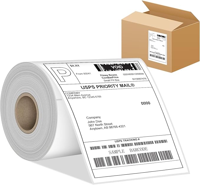 4”x6” Thermal Labels 250 Labels by BESTIKER