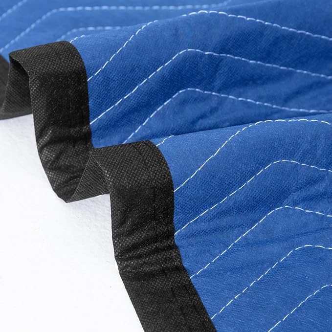 Moving Blankets 12 Packs, Extra Large 80"x72" Furniture Moving Pads, Reusable - Image 9