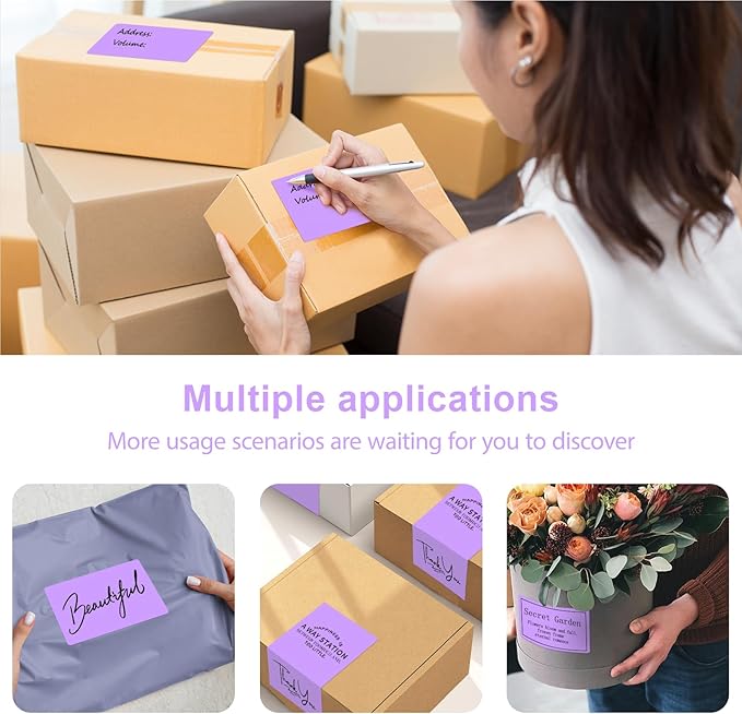 3 X 5 Inch Printable Waterproof Rectangle Color Coding Labels, 300 Per Roll - Image 6