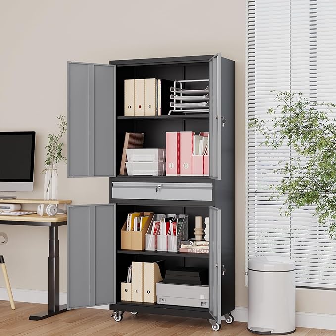 73" Metal Garage Storage Cabinet - Image 6