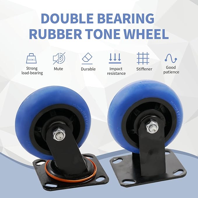 Heavy Duty Platform Truck, Push Cart Furniture Dolly - Image 2