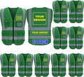 BeautyWill Custom Logo 10/20 Pack Safety Vest Class2 High Visibility Vest by BeautyWill
