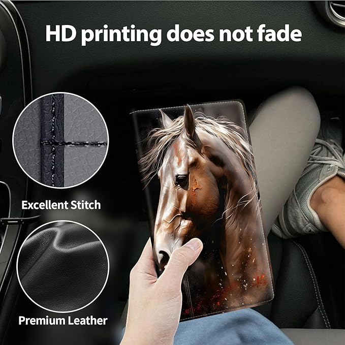 Car Registration and Insurance Holder, Leather Car Glove Box Organizer - Image 4