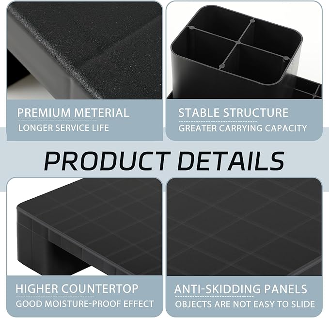 1 Pcs Plastic Pallet for Basement Storage Easy Stack Lightweight Floor Pallet - Image 3
