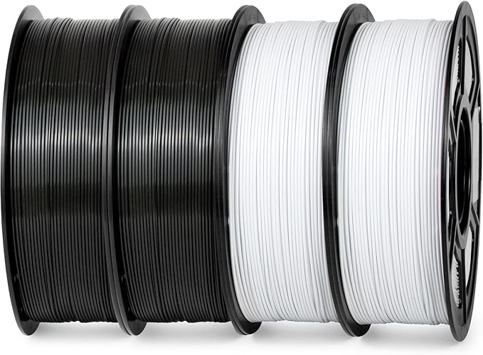 iSANMATE ASA 3D Printer Filament Bundle 4KG, UV & Weather Resistant 3D Printer by iSANMATE