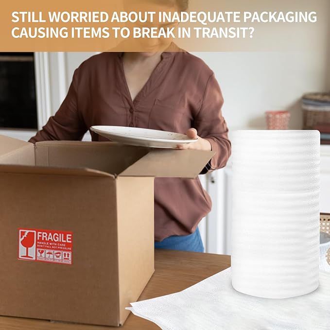 XYH Packing Foam Rolls, 15 "Wide X 160' Length Foam Wrap Rolls, Stuffing of - Image 4