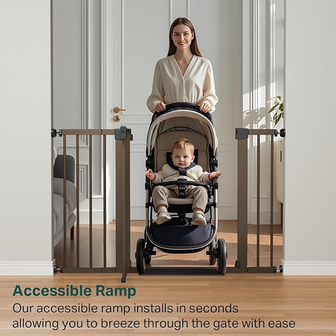 Cumbor 29.7-48" Baby Gate for Stairs, Mom's Choice Awards Winner-Dog Gate for - Image 8