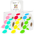1 Inch Circle Dot Stickers 6000PCS Color Coding Thermal Labels Dots Writable by YOULAISHI