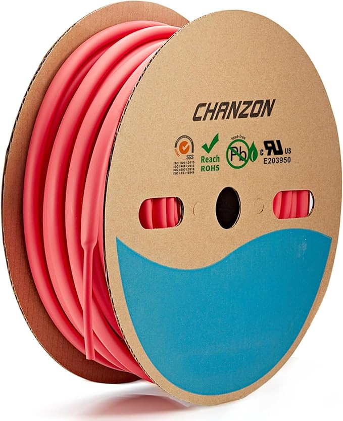 Chanzon 3:1 Ratio - 80ft Roll - Heat Shrink Tubing 5/16" - Marine Grade by Chanzon