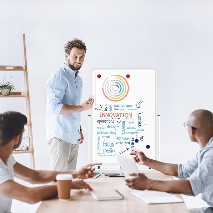 H-Qprobd Magnetic Whiteboard Mobile Dry Erase Board - Image 4