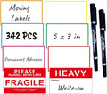 5" x 3" Large Moving Labels for Home Packing Box Label by Unknown