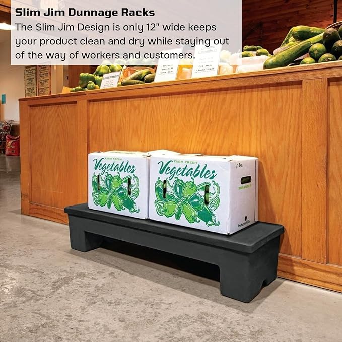 Slim Jim DUN5015 Narrow Heavy-Duty Plastic Poly Dunnage Rack - Image 3