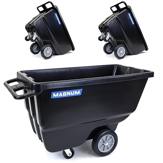 Tilt Truck, 1/2 Cu. Yd. Capacity Dump Cart by Unknown