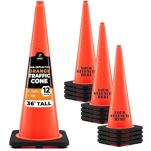 Xpose Safety 36 Inch Orange Traffic Cones, Kids and Construction by XposeSafety
