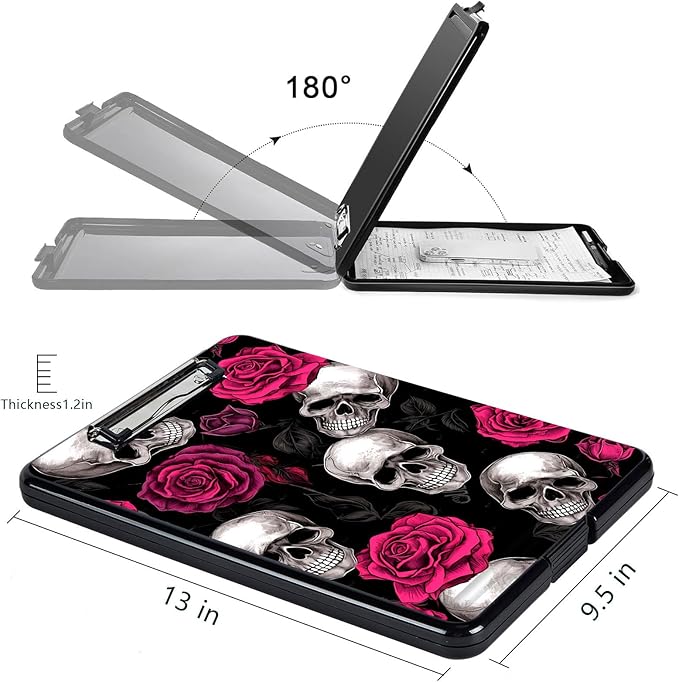 Clipboard with Storage, High Capacity Plastic Storage Clipboard with Low - Image 2