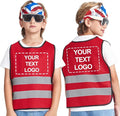 A-SAFETY Kids High Vis Reflective construction Safety vest customized LOGO by A-SAFETY