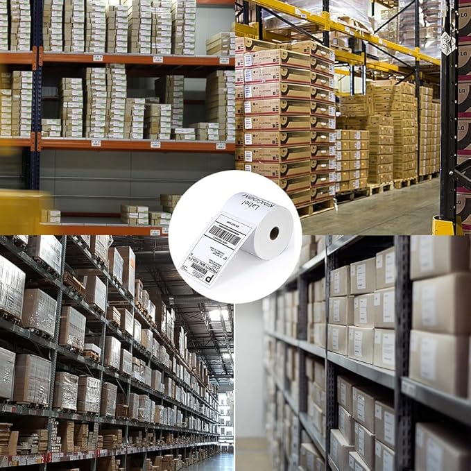 Label KINGDOM 4 x 6 Inch Direct Thermal Shipping Label Roll, 500 Sheets - Image 7
